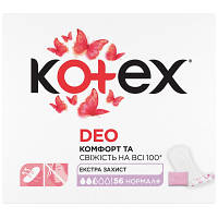 Ежедневные прокладки Kotex Normal Plus Deo 56 шт. 5029053548265 i