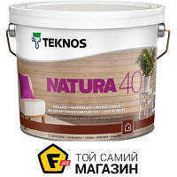 Teknos Лак акриловый NATURA 40 полуглянец 0.9 л бесцветный