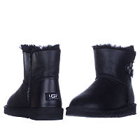 ЖЕНСКИЕ УГГИ UGG MINI BAILEY BUTTON LEATHER (38 в наличии размеры)