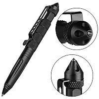 Набір для виживання тактична ручка tactical pen чорний алюміній PRC