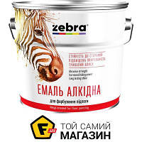 Эмаль ZEBRA Эмаль алкидная для пола ПФ-266 серия Акварель 885 желто-коричневый глянец 0.9 кг