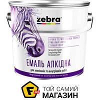 Эмаль ZEBRA Эмаль алкидная ПФ-116 серия Акварель 838 темно-зеленый глянец 0.9 кг