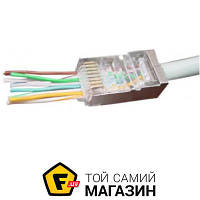 Коннектор Cablexpert Коннектор RJ 45 Cablexpert (LC-PTF-01/50) экранированный, с золоченными контактами, 50