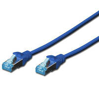 Патч-корд Digitus 3м, cat.5e, SF-UTP, AWG 26/7, blue (DK-1531-030/B) g