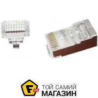 Коннектор Cablexpert Коннектор RJ 45 Cablexpert (LC-PTF-01/100) экранированный, с золоченными контактами, со