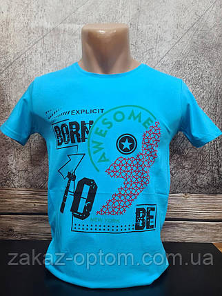 Футболка чоловіча оптом (S-2XL) Туреччина 2647-120354, фото 1