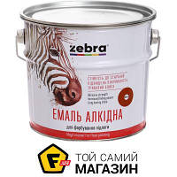 Эмаль ZEBRA Эмаль алкидная для пола ПФ-266 серия Акварель 885 желто-коричневый глянец 2.8 кг