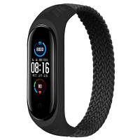 Ремешок для фитнес браслета BeCover Elastic Nylon Style для Xiaomi Mi Smart Band 5/6 (Size L) Black (706167) o