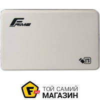 Внешний карман Frime для 2.5" Внешний карман Frime SATA HDD/SSD 2.5", USB 2.0, Plastic, White (FHE11.25U20)