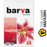 Бумага Barva Бумага BARVA A4 Everyday matted double-sided 220г 60с (IP-BE220-176) А4 (297 x 210 мм) 60 для