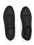Акція Чорні кросівки сітка кеди повсякденні літнє чоловіче взуття Rosso Avangard Ada SET Black, фото 9