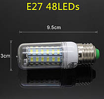 Лампа Epistar E27 кукуруза 15W 48 led