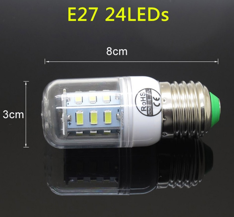 Лампа Epistar E27 кукуруза 9W 24 led