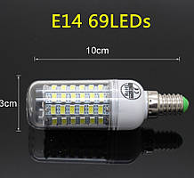 Лампа Epistar E14 кукуруза 25W 69 led