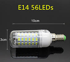 Лампа Epistar E14 кукуруза 20W 56 led