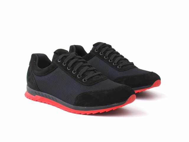 Черные кроссовки сетка кеды повседневные мужская обувь больших размеров Rosso Avangard Ada SET Black BS 2197279535
