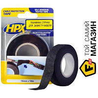 Клейкая лента HPX Лента защиты кабеля для жгутирования TP1910 19x0,3 мм 10 м черный