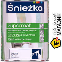 Эмаль Sniezka Эмаль масляно-фталевая Supermal белый мат 0.8 л