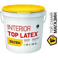 Краска Siltek Краска латексная водоэмульсионная INTERIOR TOP LATEX База А мат белый 0.9л