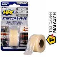 Клейкая лента HPX Силиконовая вулканизирующая лента Stretch&Fuse SI2503 25x0,5 мм 3 м прозрачный