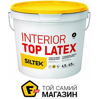 Краска Siltek Краска латексная водоэмульсионная INTERIOR TOP LATEX База А мат белый 4.5л