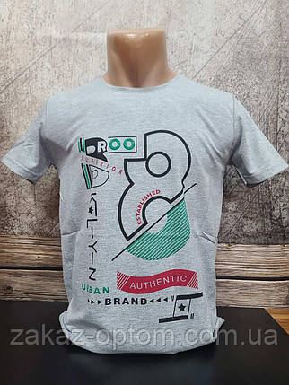 Футболка чоловіча оптом (S-2XL) Туреччина 2645-120387, фото 1