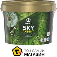 Краска Eskaro Краска акриловая Akzent Sky мат белый 2.7 л