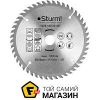 Відрізний диск Sturm! Диск пиляльний 160х20/16 мм 48 зубів для дерева (9020-160-20-48T)