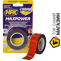 Клейкая лента HPX Монтажная двусторонняя лента Maxpower Outdoor 25 мм x 1,5 м OT2502 (OT2502 )