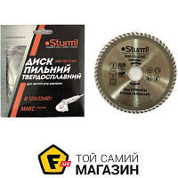 Отрезной диск Sturm! Диск пильный 125х22 мм 60 зубов по дереву (9020-125-22-60T)