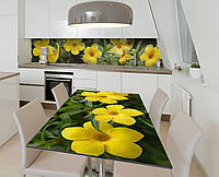 Наклейка 3Д виниловая на стол Zatarga «Жёлтые звёзды» 600х1200 мм для домов, квартир, столов, PP, код: 6510794