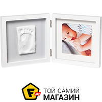 Набор для отпечатков Baby Art Двойная рамка квадратная White/Grey (3601095200)