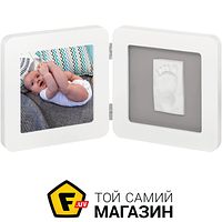 Набор для отпечатков Baby Art Двойная рамка с многоцветными подложками White (3601097100)