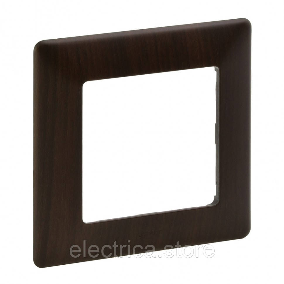 Рамка 1-постова Valena Life темне дерево 754171, фото 1