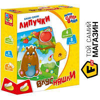 Обучающая игрушка Vladi Toys Игра настольная "Вжик-вжик Липучки" VT1302-22 Вкусняшки