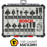 Фреза Bosch Набор фрез смешанный 8мм. 15шт. (2607017472)