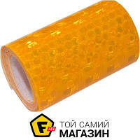 Клейкая лента Украина Лента светоотражающая клейкая желтая 50 мм 1 м