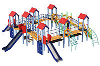 Детский игровой развивающий комплекс Мой город KDG 10,6 х 9,9 х 3,8м XN, код: 6501528