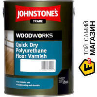 Johnstone Лак для пола Quick Dry Polyurethane Floor Varnish глянец бесцветный 5 л