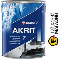 Краска Eskaro Краска акрилатная водоэмульсионная Akrit 7 мат белый 2.85л 3.68кг