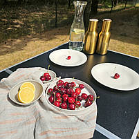 Стіл туристичний скаладний для кемпінгу + 4 стільці Чорний, фото 9