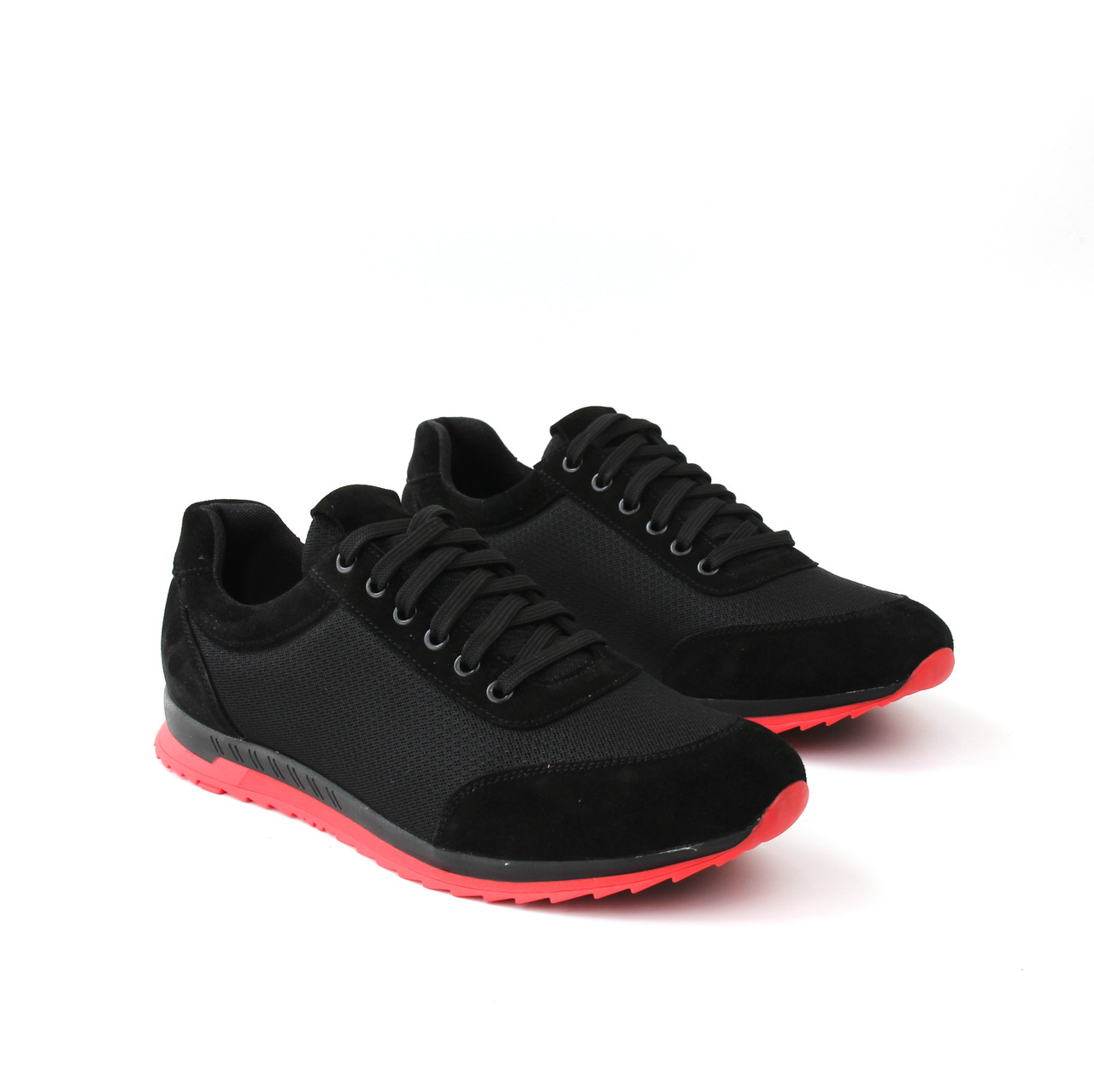 Акція Чорні кросівки сітка кеди повсякденні літнє чоловіче взуття Rosso Avangard Ada SET Black, фото 1