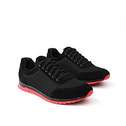 Акція Чорні кросівки сітка кеди повсякденні літнє чоловіче взуття Rosso Avangard Ada SET Black