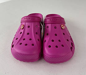 Крокси для дівчаток Малинові 001 Vitaliya розмір 37-38 (довжина устілки 23 см)