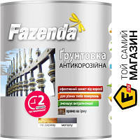 Эмаль Fazenda Грунтовка ГФ-021 красно-коричневый глянец 2.8 кг