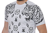 Футболка чоловіча Philipp Plein 24-Y-24503 біла, фото 6