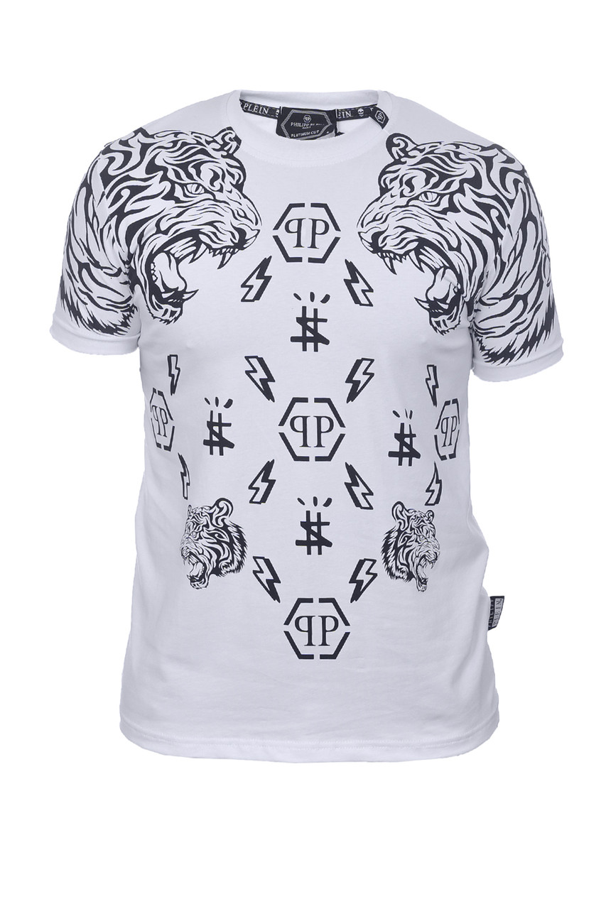 Футболка чоловіча Philipp Plein 24-Y-24503 біла