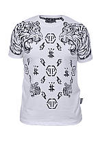 Футболка чоловіча Philipp Plein 24-Y-24503 біла 2XL