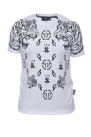 Футболка чоловіча Philipp Plein 24-Y-24503 біла, фото 1