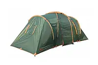 Палатка Четырехместная кемпинговая двухкомнатная Totem Hurone 4 TTT-025 зеленая
